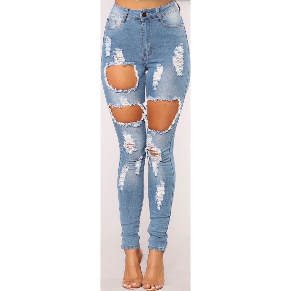 Never Be Enough Skinny Jeans - Light Wash